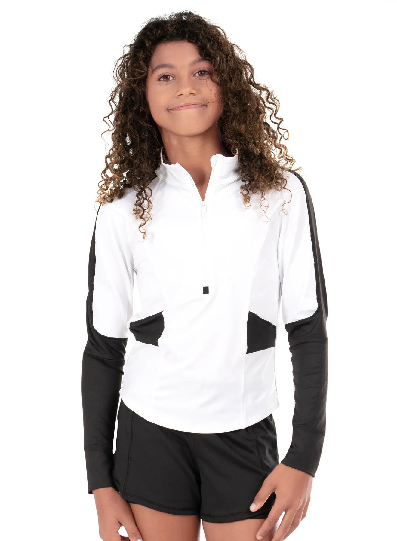 Versatile Style Girl Boss 1/4 Zip Long Sleeve