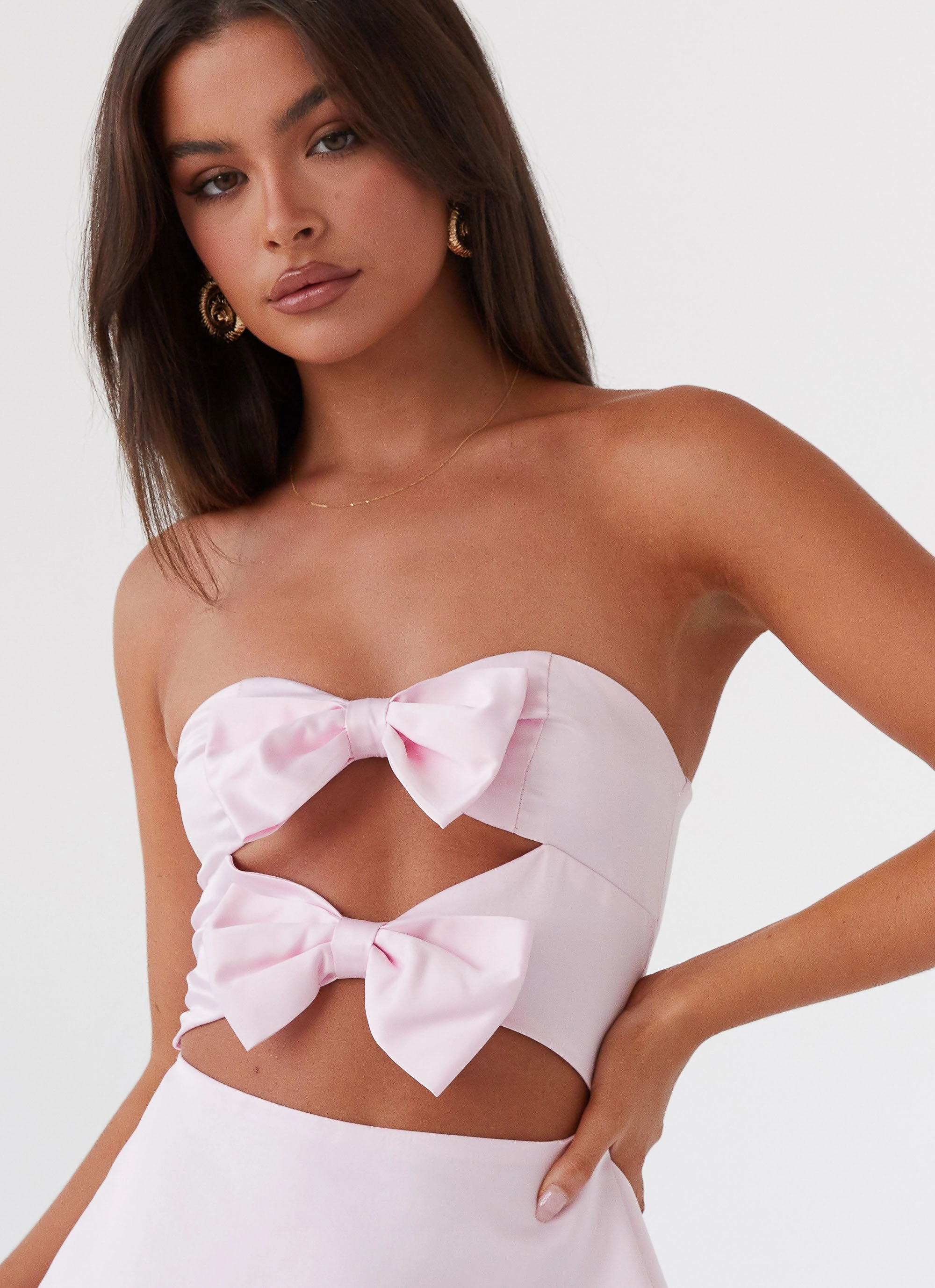 Girl Crush Bow Mini Dress - Pink
