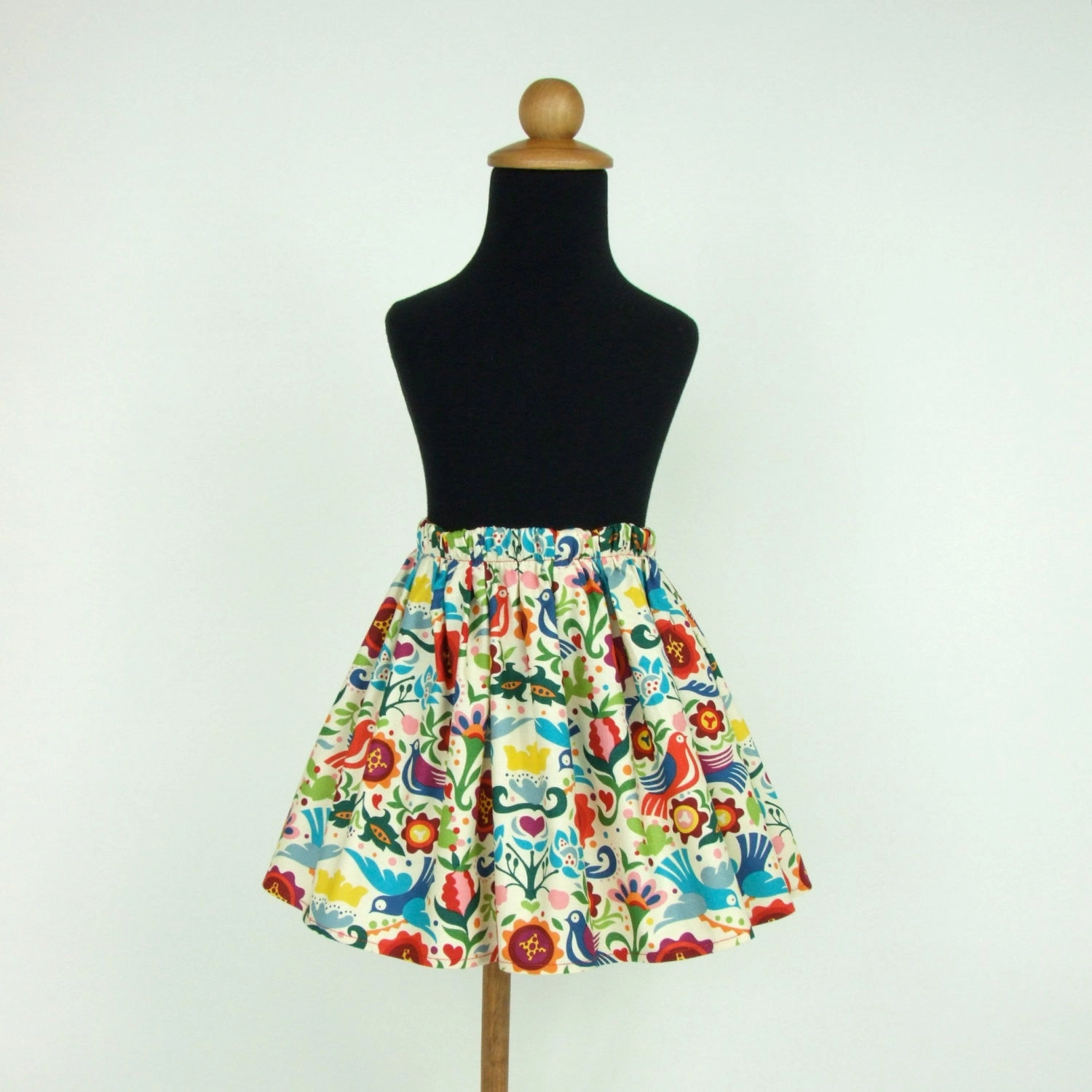 Girl's Paloma Doves Aline Skirt #GS-D478 Daily Style Graceful Look