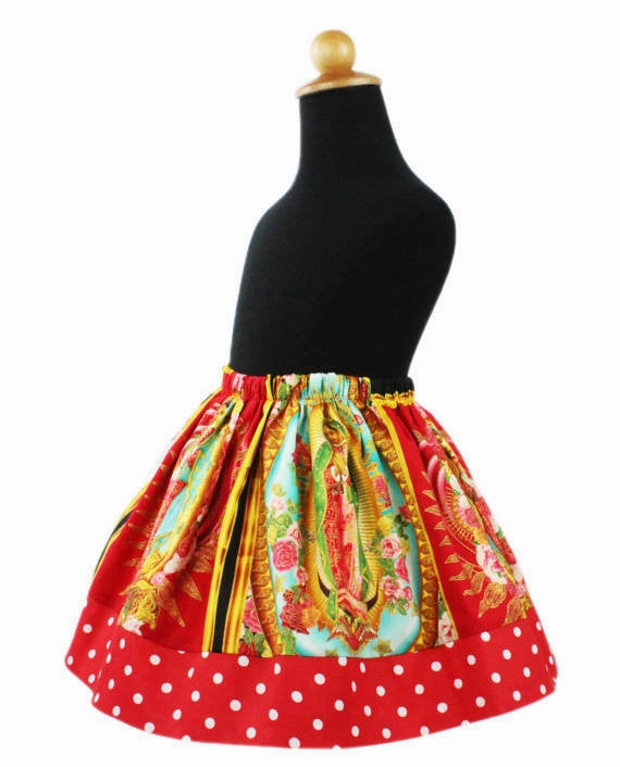 Girl's Virgin Mary Skirt #GSVM-700 Fall Favorite natural fiber