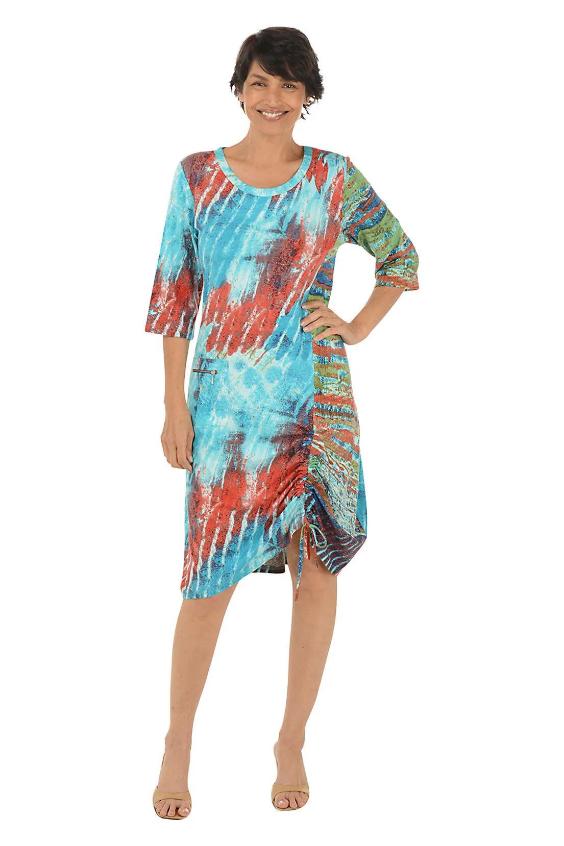 Paige Ruched Hem Dress Fitted waist