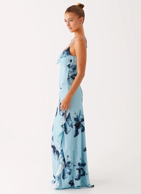 Goldsmith Maxi Dress - Blue Black Floral