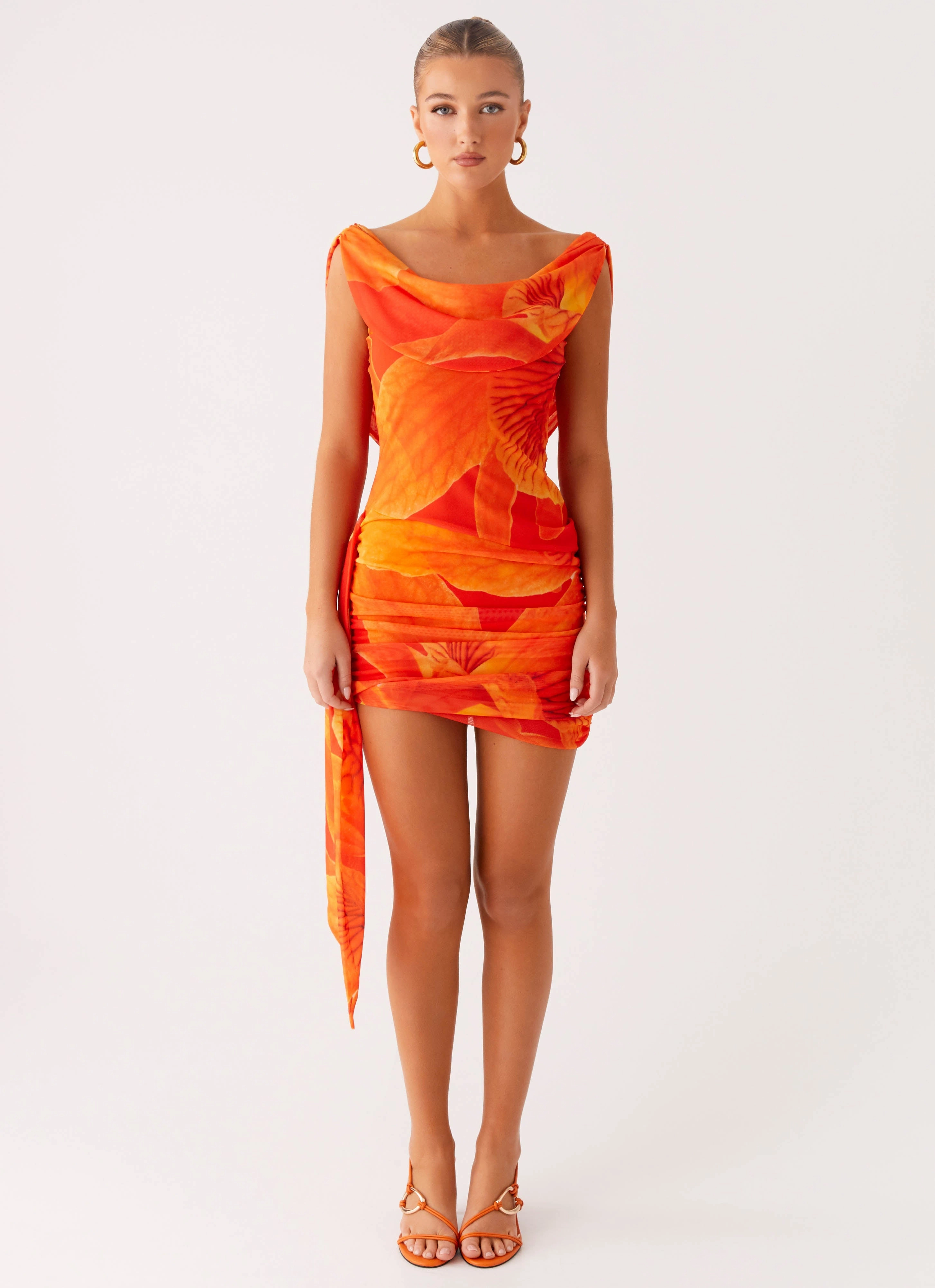 Good Fortune Mini Dress - Serene Orange