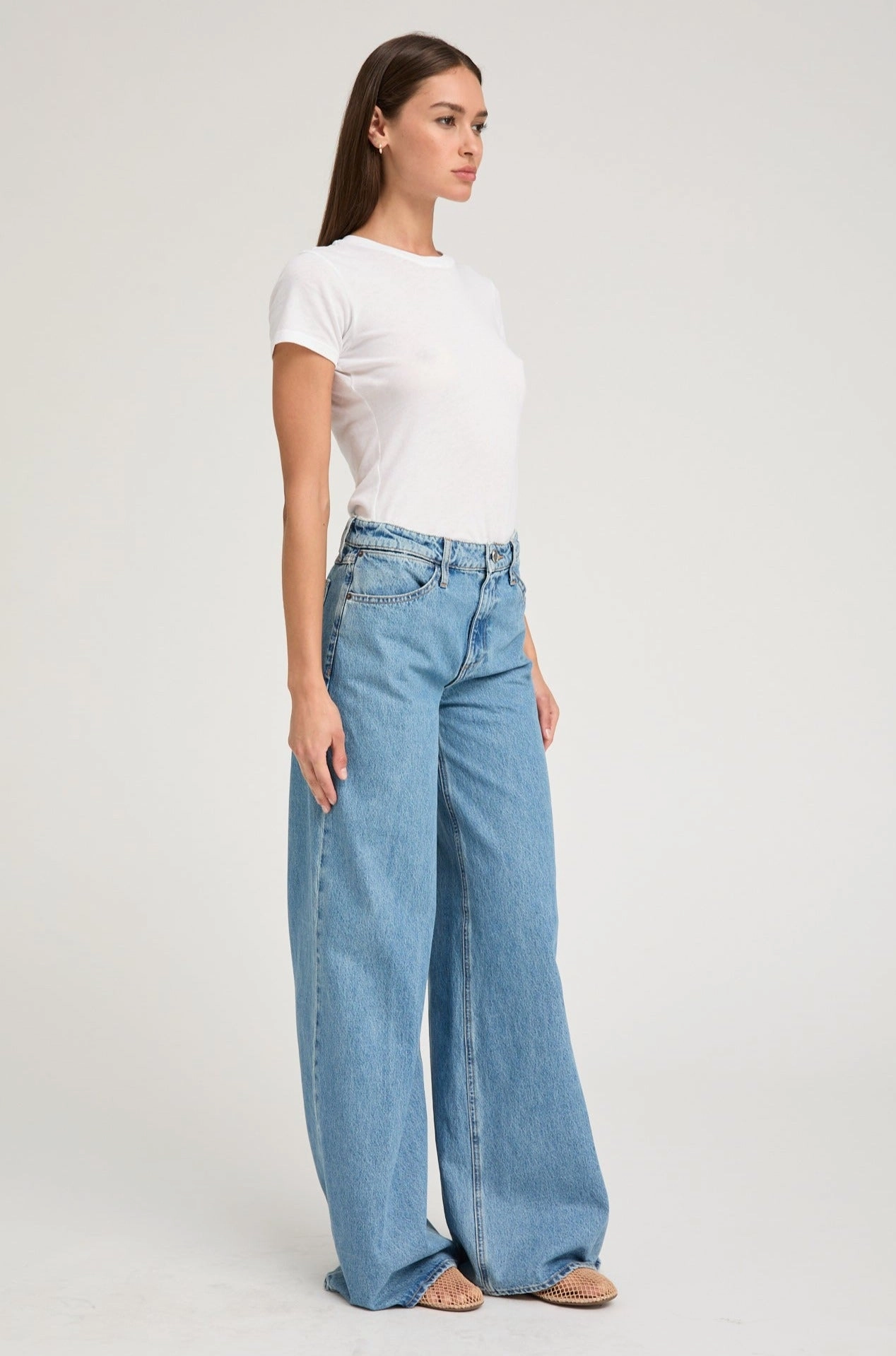 Grace Wide Leg Denim Clean Cut