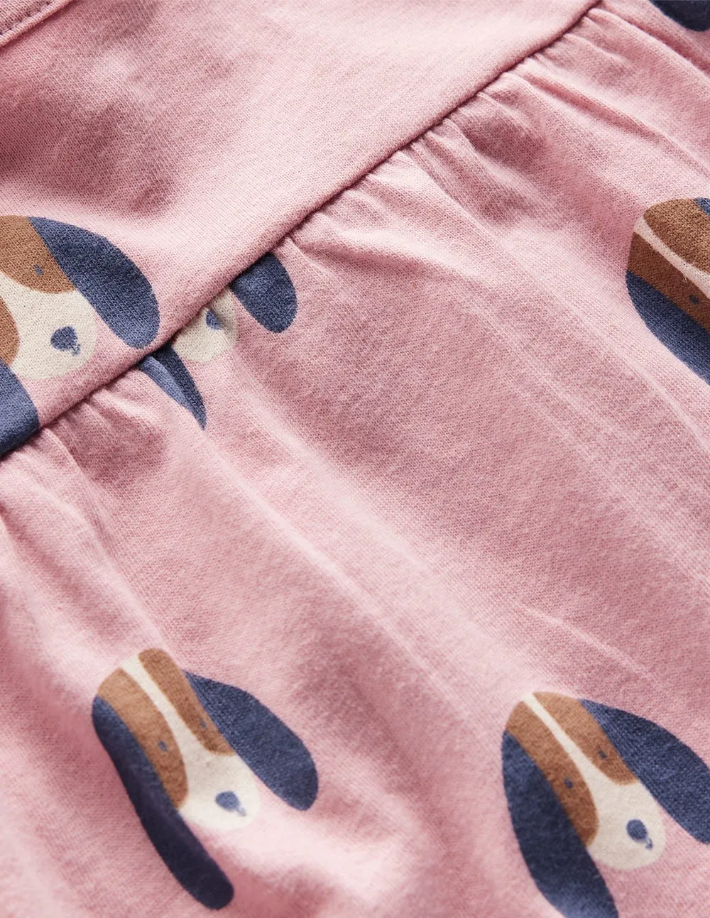 Printed Jersey Dress-Rose Pink Dogs Timeless Comfort Wear