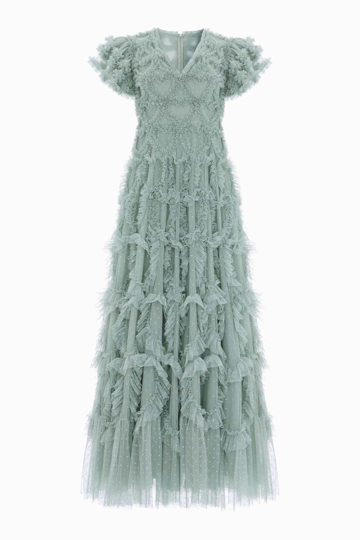 Amorette V-Neck Gown Pretty Glow