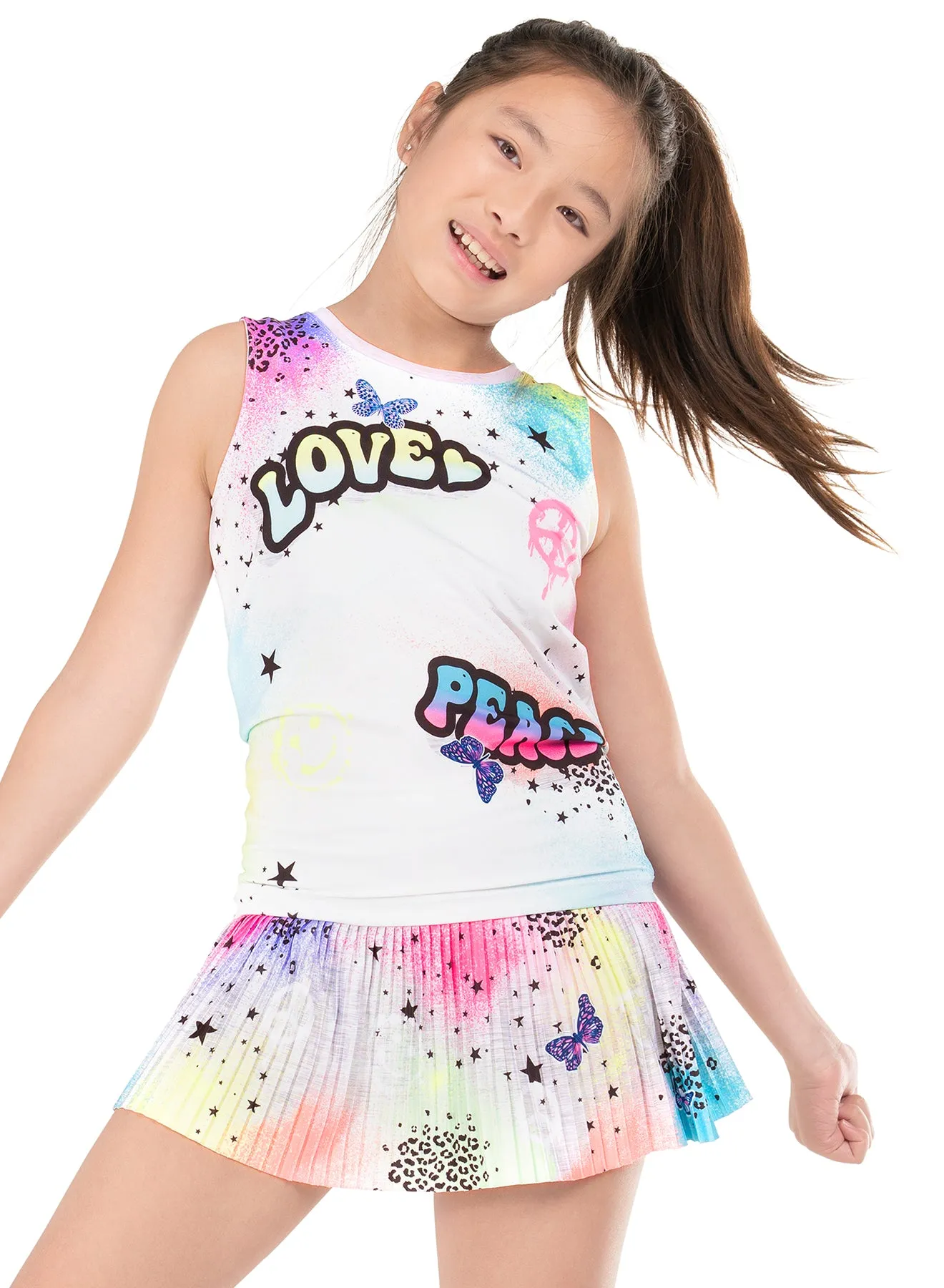 Graffiti Squad Tie Back Tank Outdoor Wear Biodegradable Fiber Blend