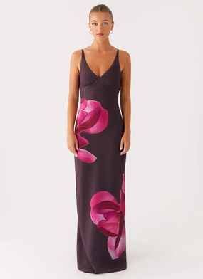 Griselda Maxi Dress - Dark Chocolate
