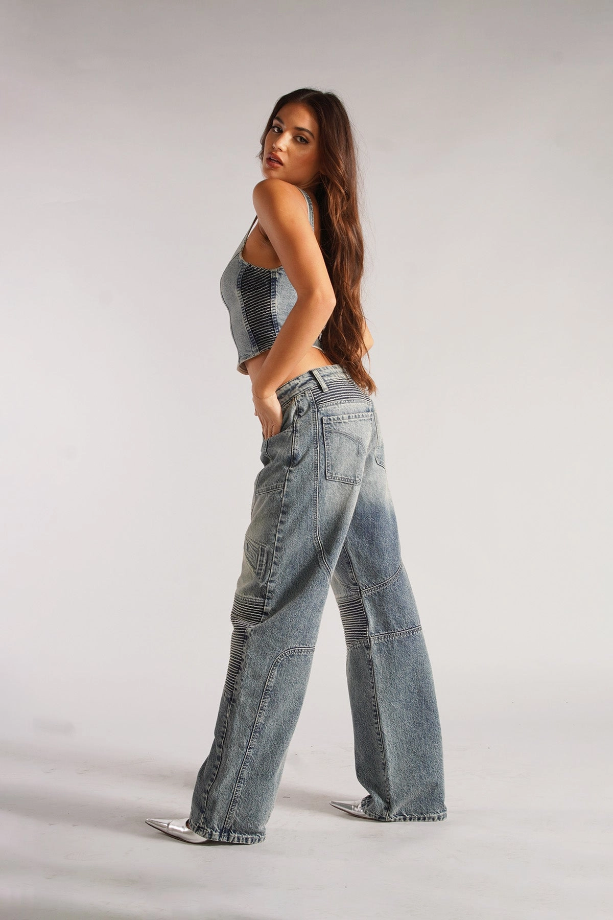 GT Jean / Electric Blue Stretch Ready Light Fabric