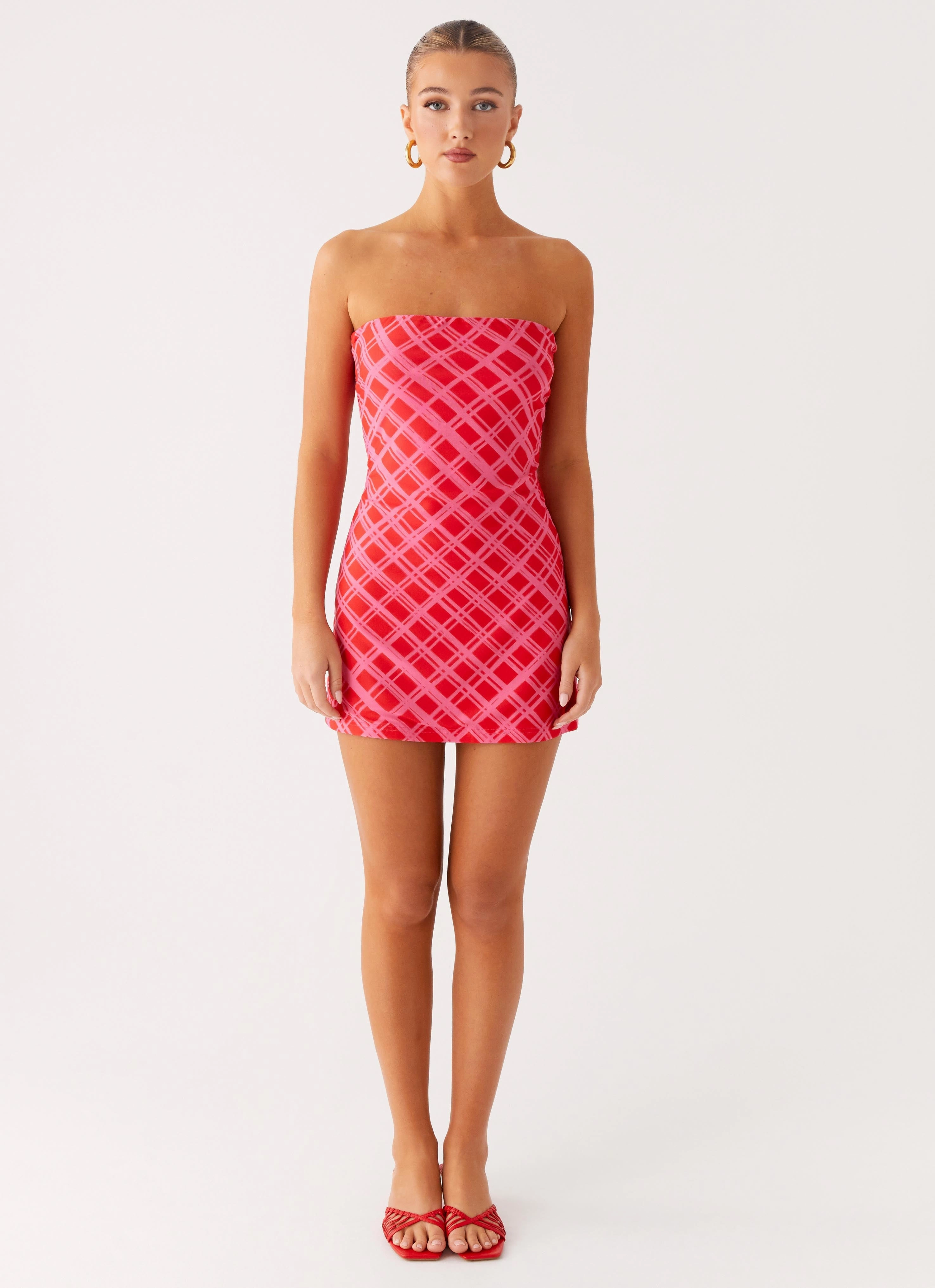 Hamilton Mini Dress - Pink Check