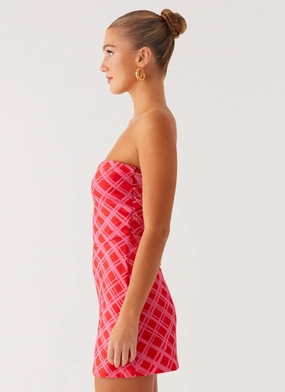 Hamilton Mini Dress - Pink Check