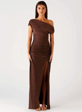 Harvest Moon Maxi Dress - Chocolate