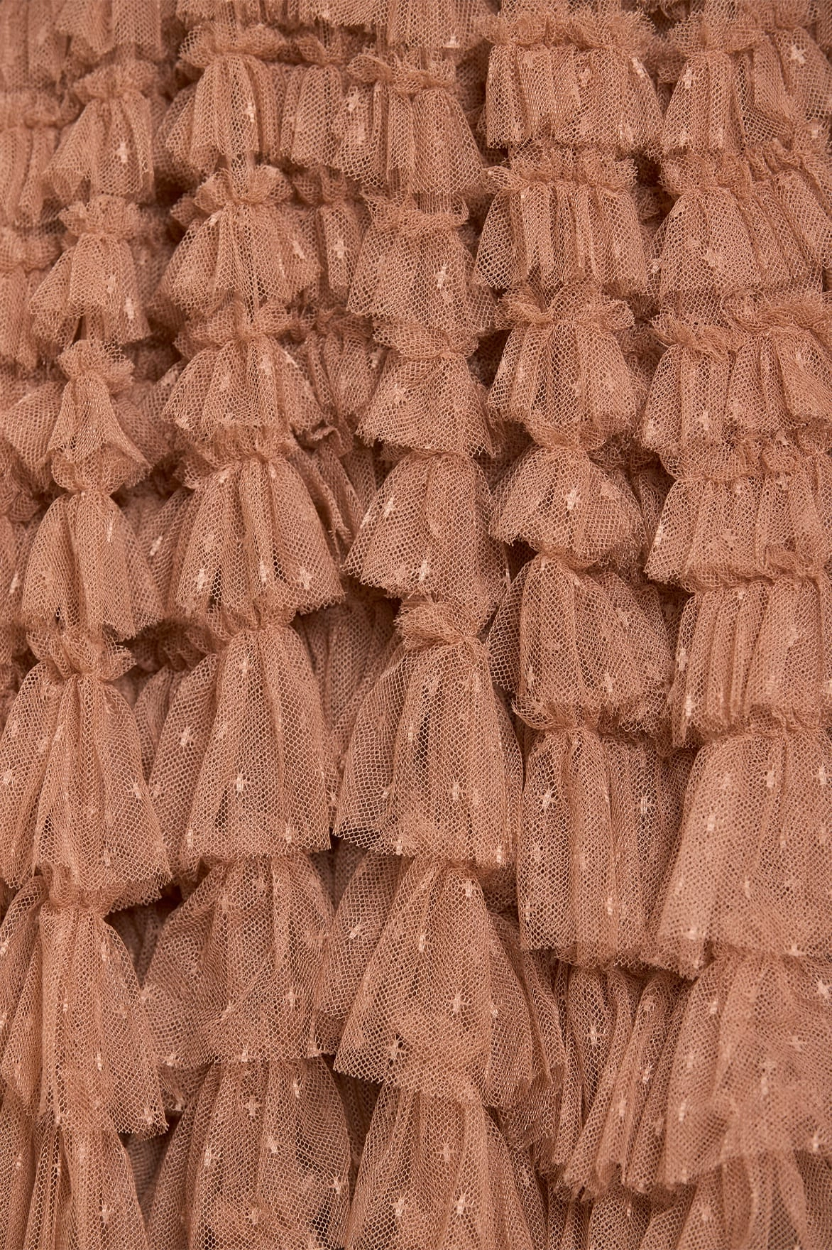 Hattie Ruffle Strapless Ankle Gown Draped Fabric A Line Cut