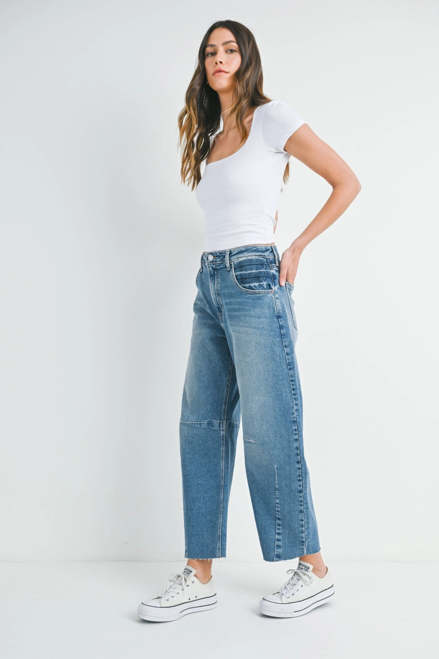 Style Element Trendy Choice HAZEL BARREL JEANS