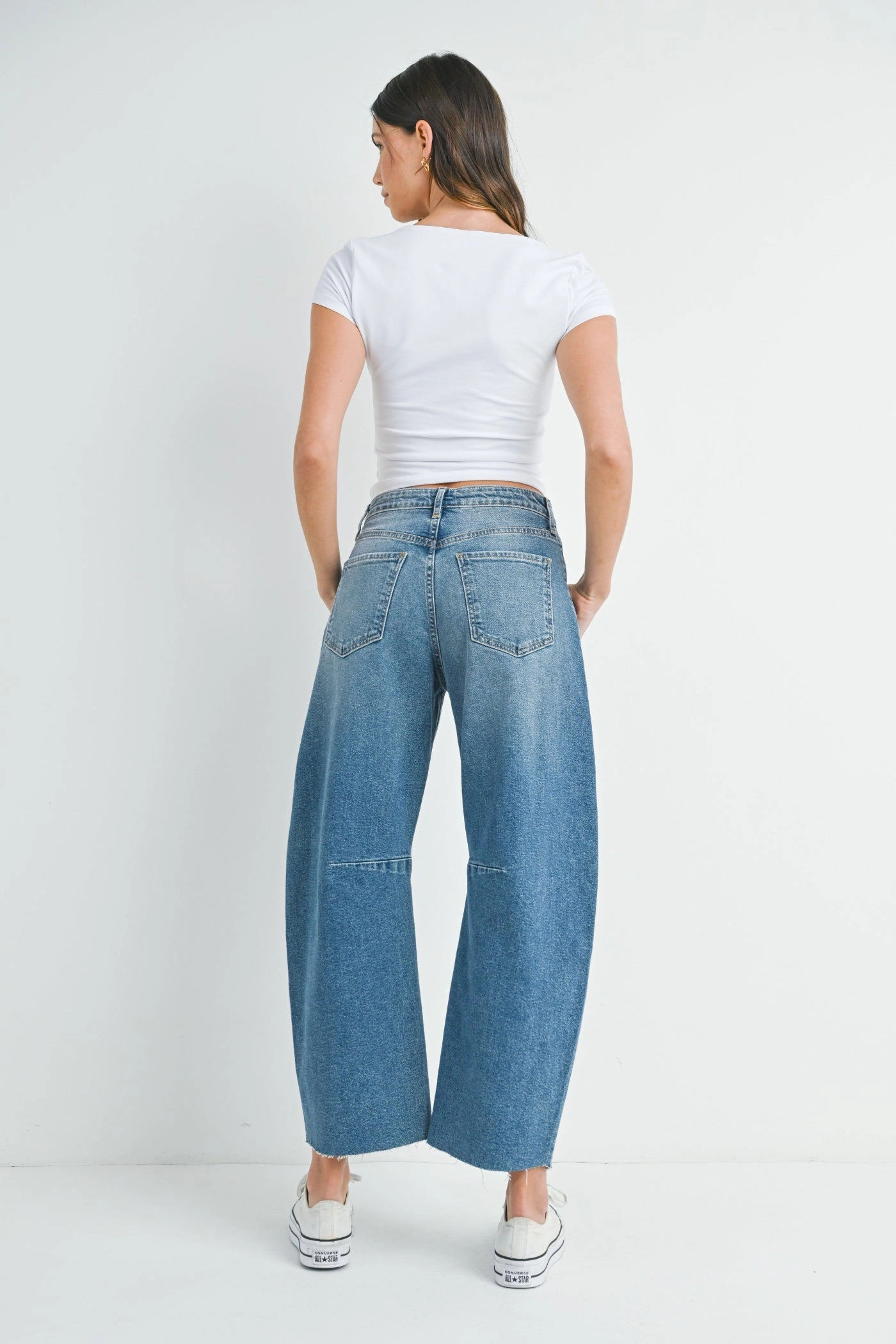HAZEL BARREL JEANS Sleek Option Fashion Focus
