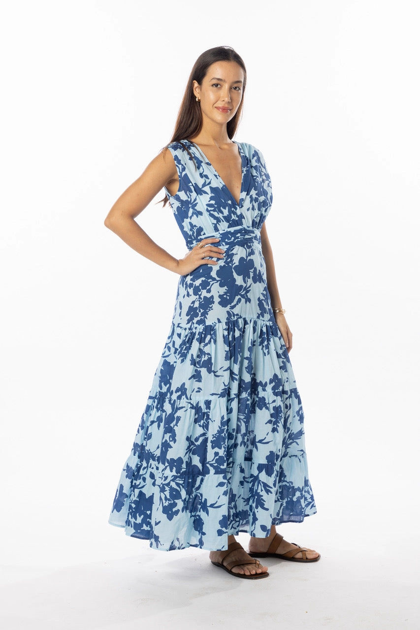 City Layer Chic Mom Hazel Dress Blue Harbor