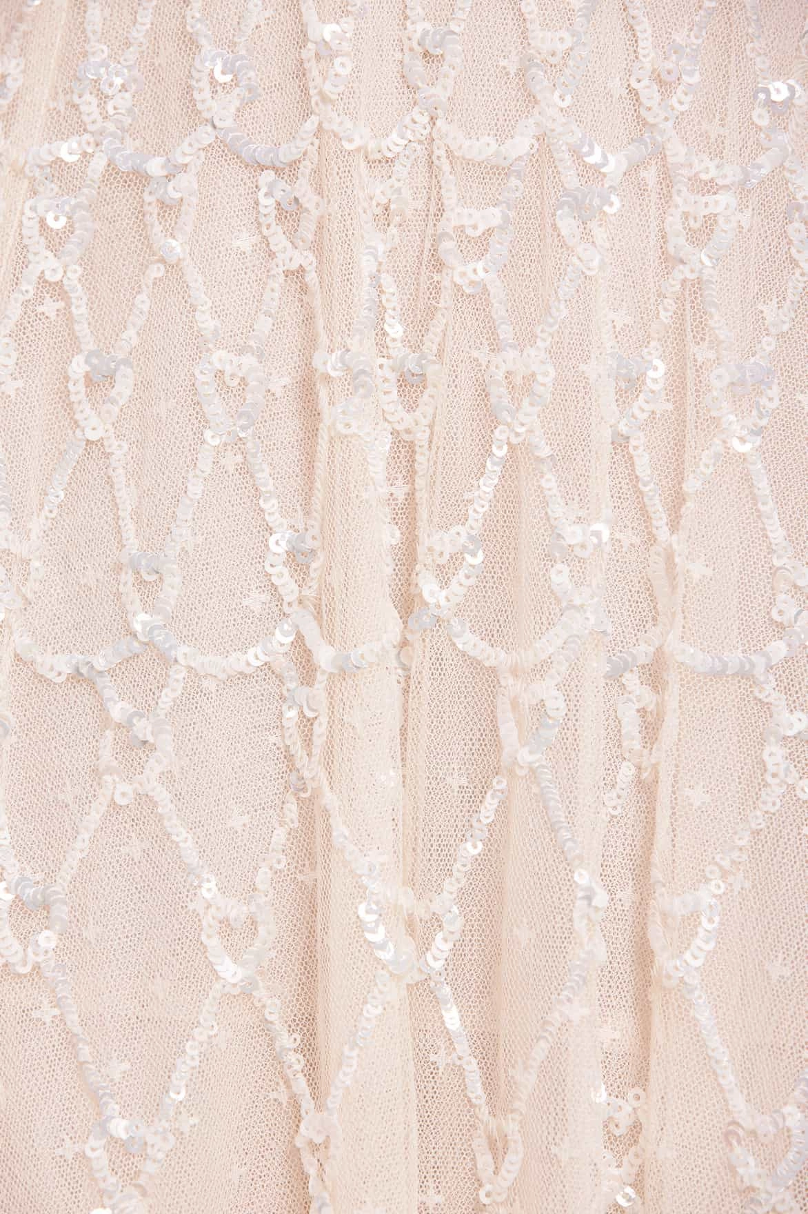 Lightweight Layer Silky Shape Heart Lattice Micro Mini Dress