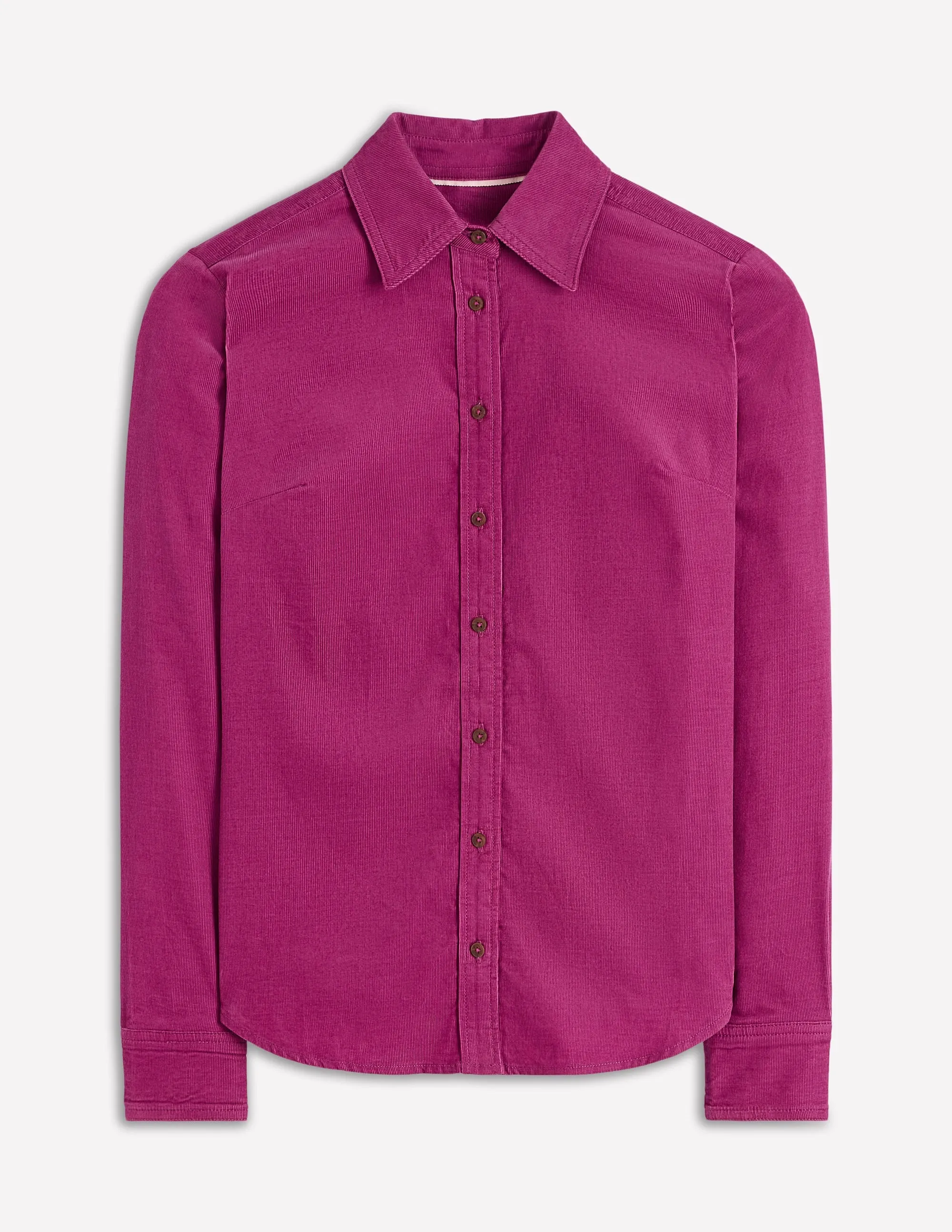 MultiPocket Configuration Sienna Cord Shirt-Rich Magenta