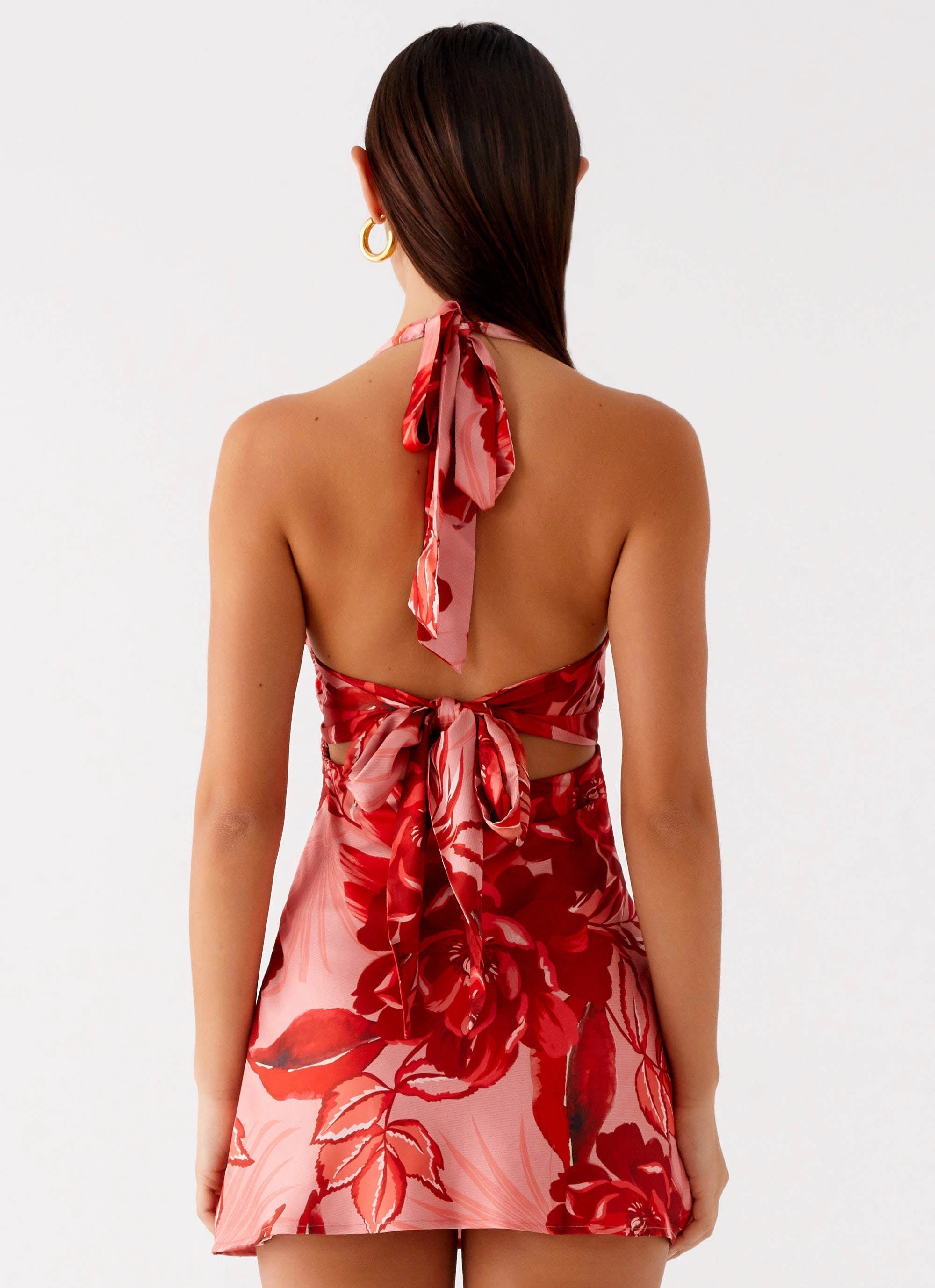 Heavy Hearted Mini Dress - Sicily Sunsets Print