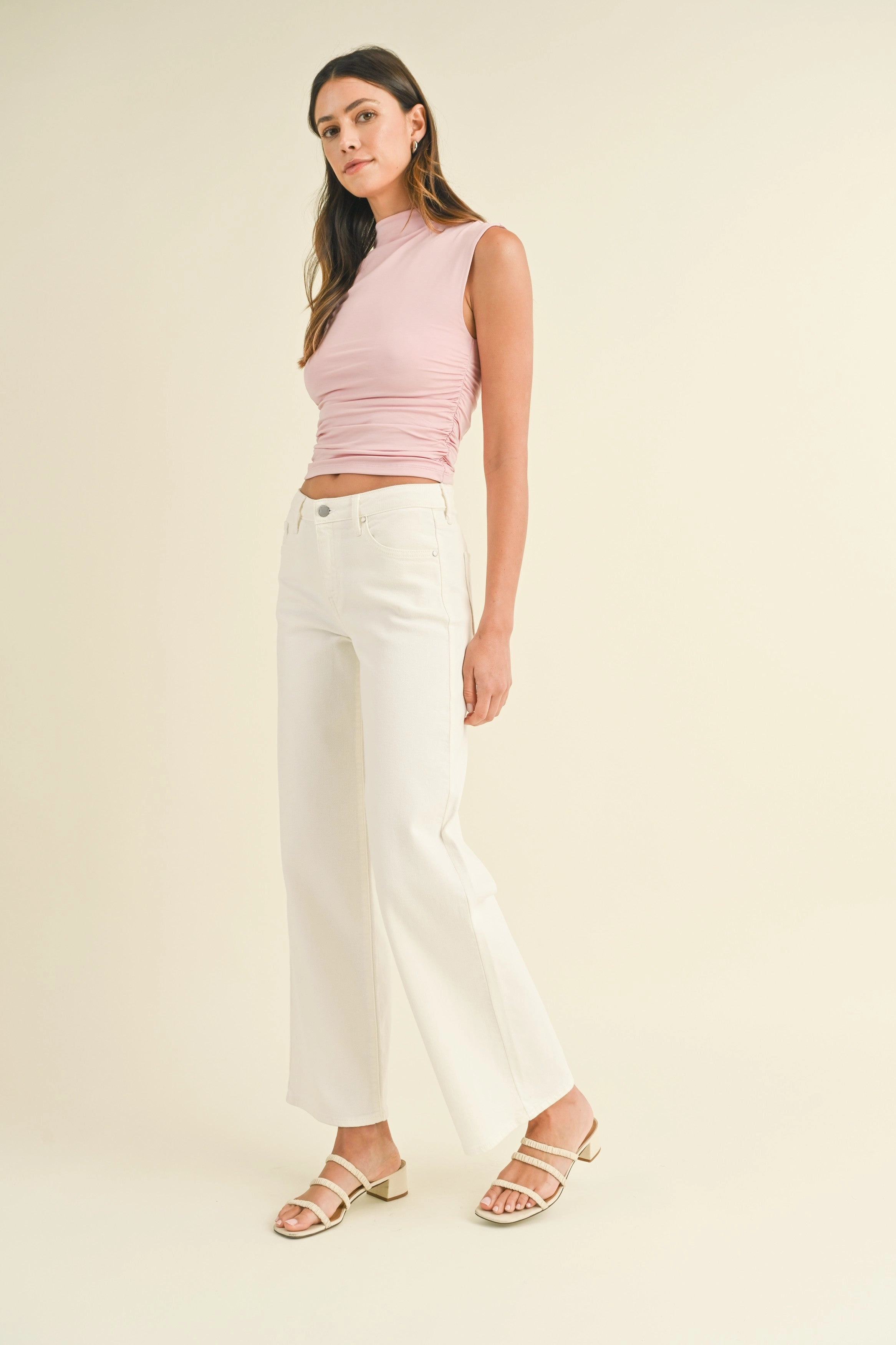 Daily Uniform Fashion Daily HELEN SLIM WIDE LEG JEANS