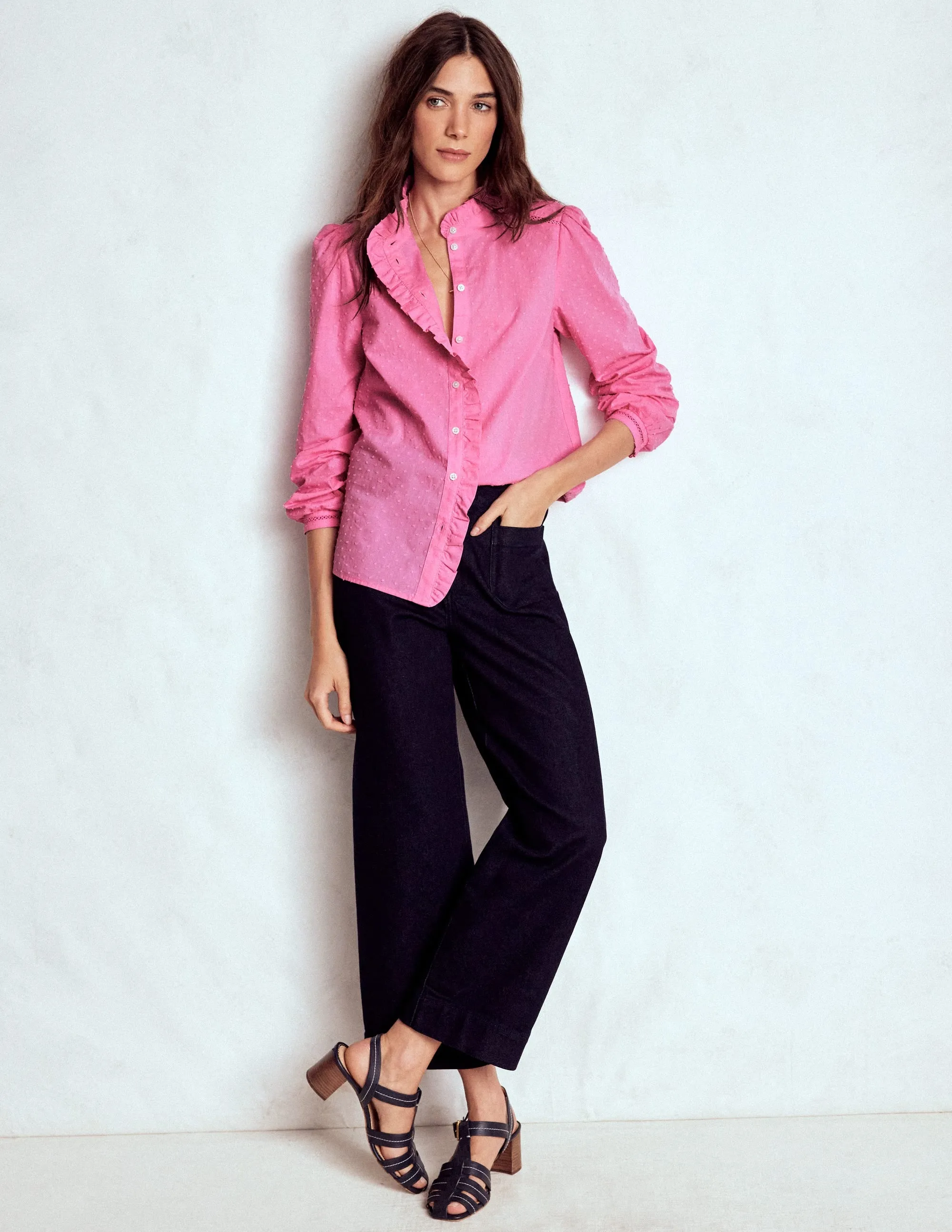 Non Chafing Edges QuickDryConstruction Helena Cotton Dobby Top-Rose Bloom