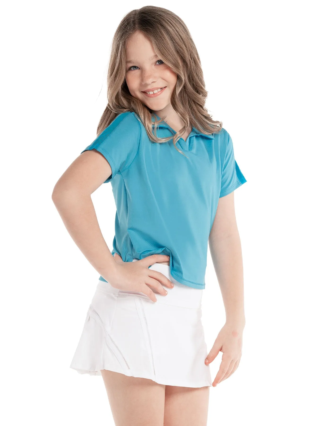 LowMaintenance Cropped Polo Short Sleeve