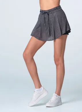 Polished Look High Waist Pinstripe Skirt