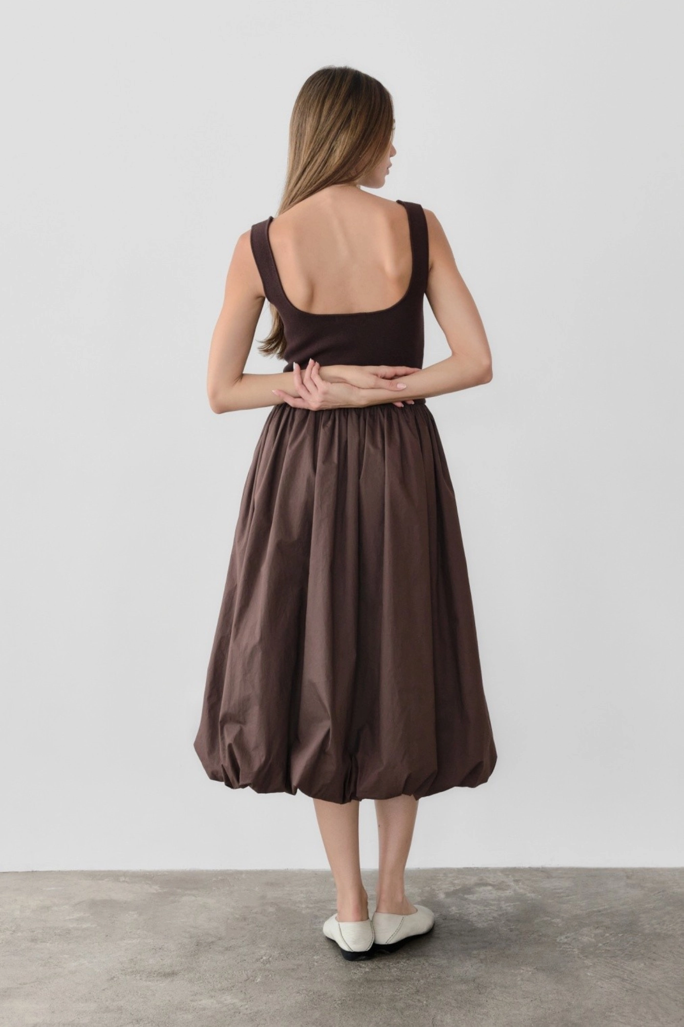 Boat-Neck BELLA MIDI DRESS