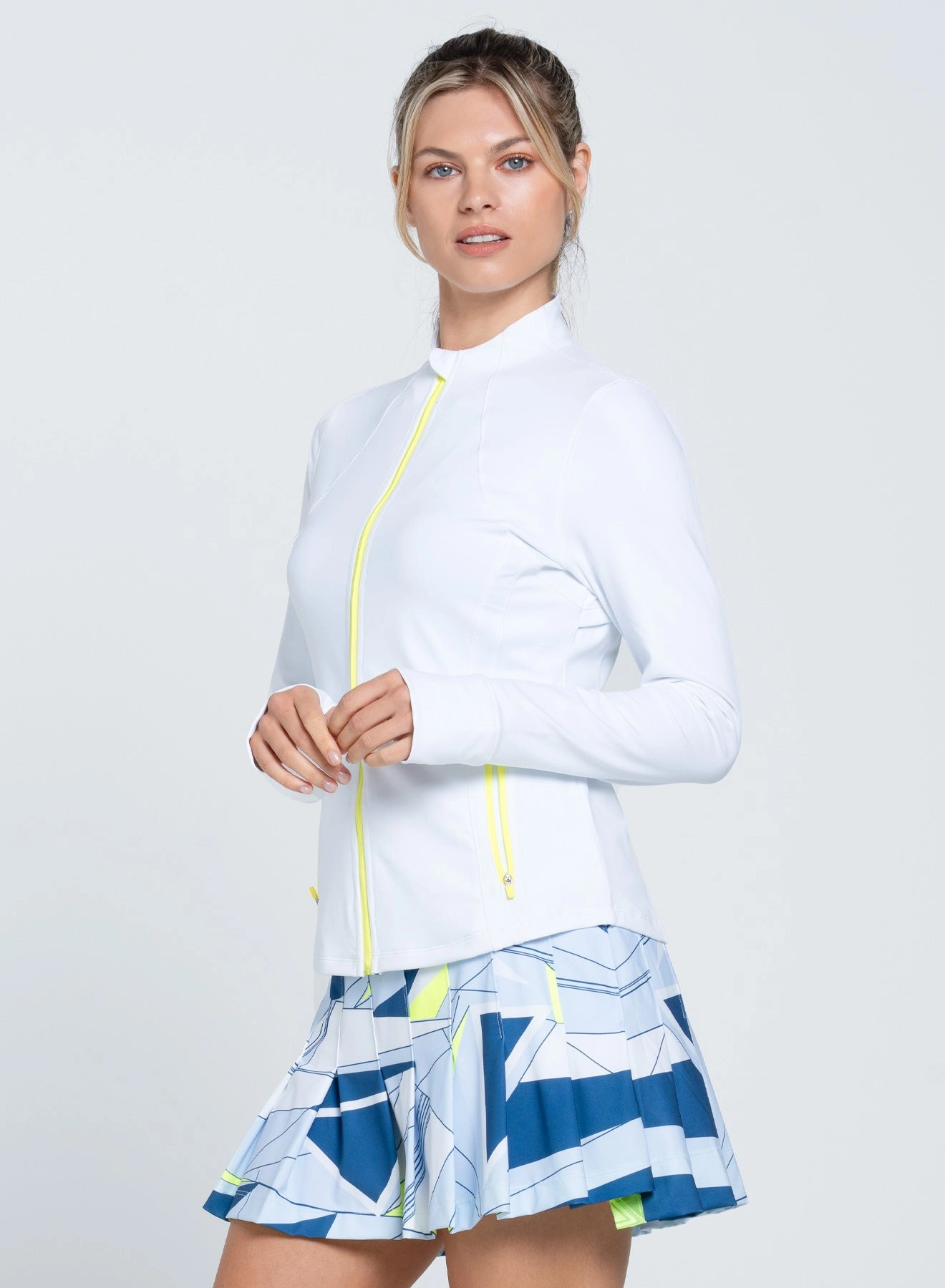 Odor Resistant Finish High Neck Zip Jacket