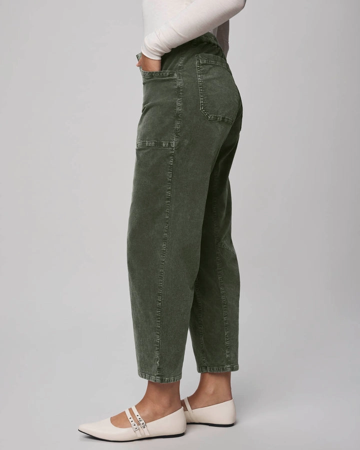 Reflective Trim Options Windproof coating Carissa Corduroy Pant in Green Spruce