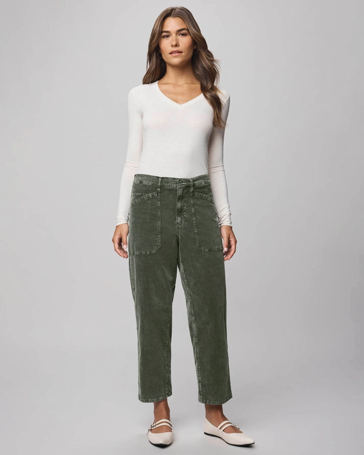 Comfy Fit Carissa Corduroy Pant in Green Spruce