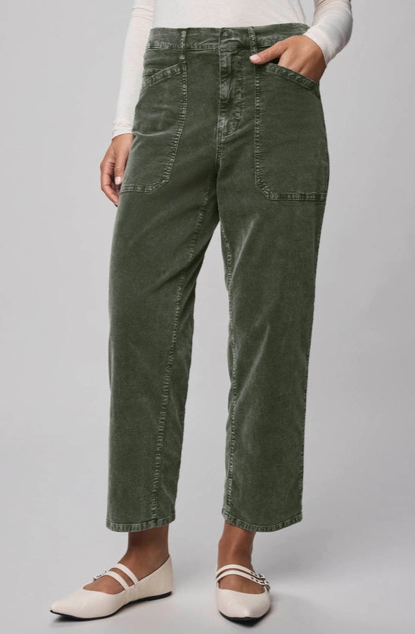 Carissa Corduroy Pant in Green Spruce OrganicCottonBlend