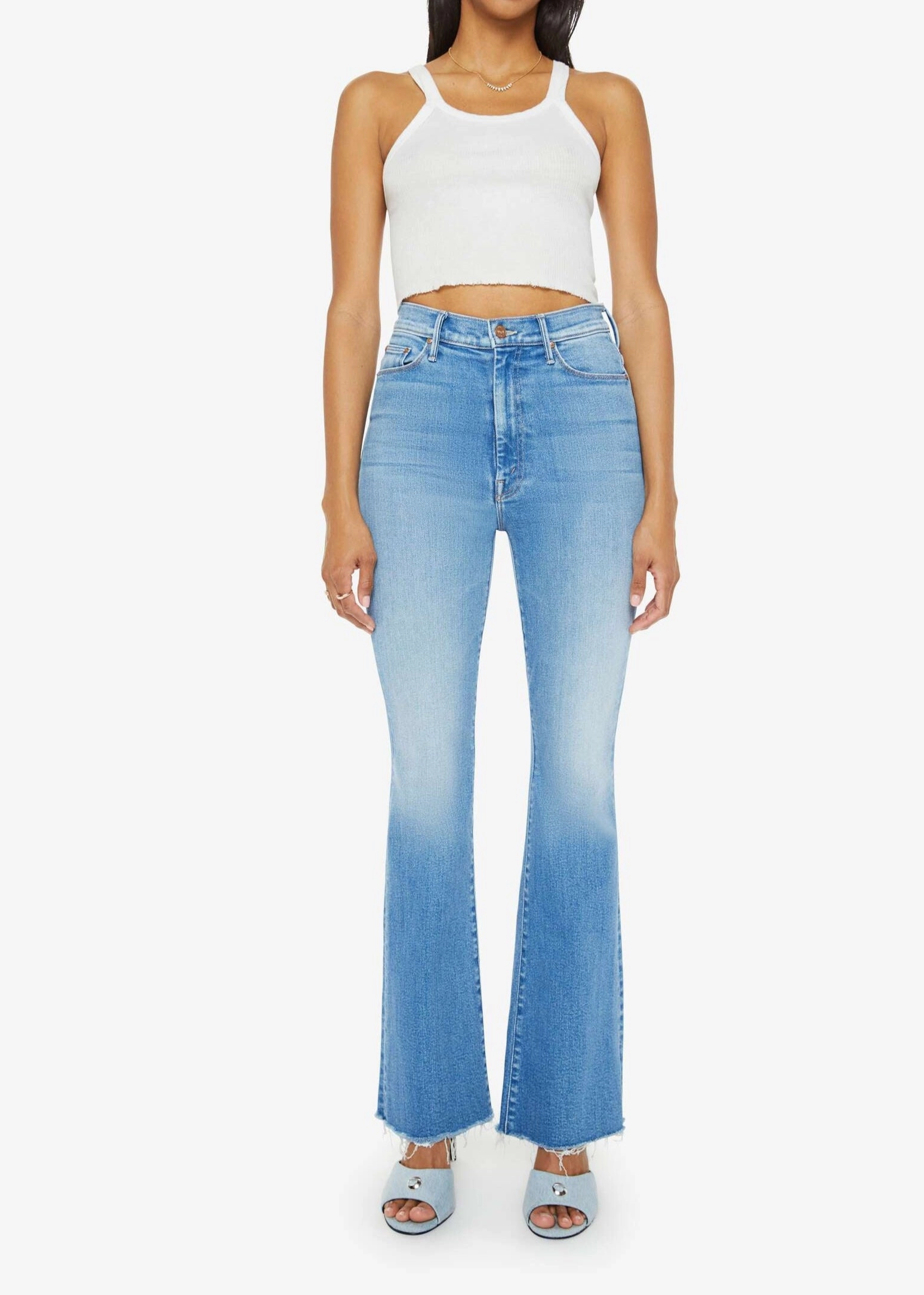 Effortless Layer Style Layer High Waisted Weekender Fray in Read Between the Lines