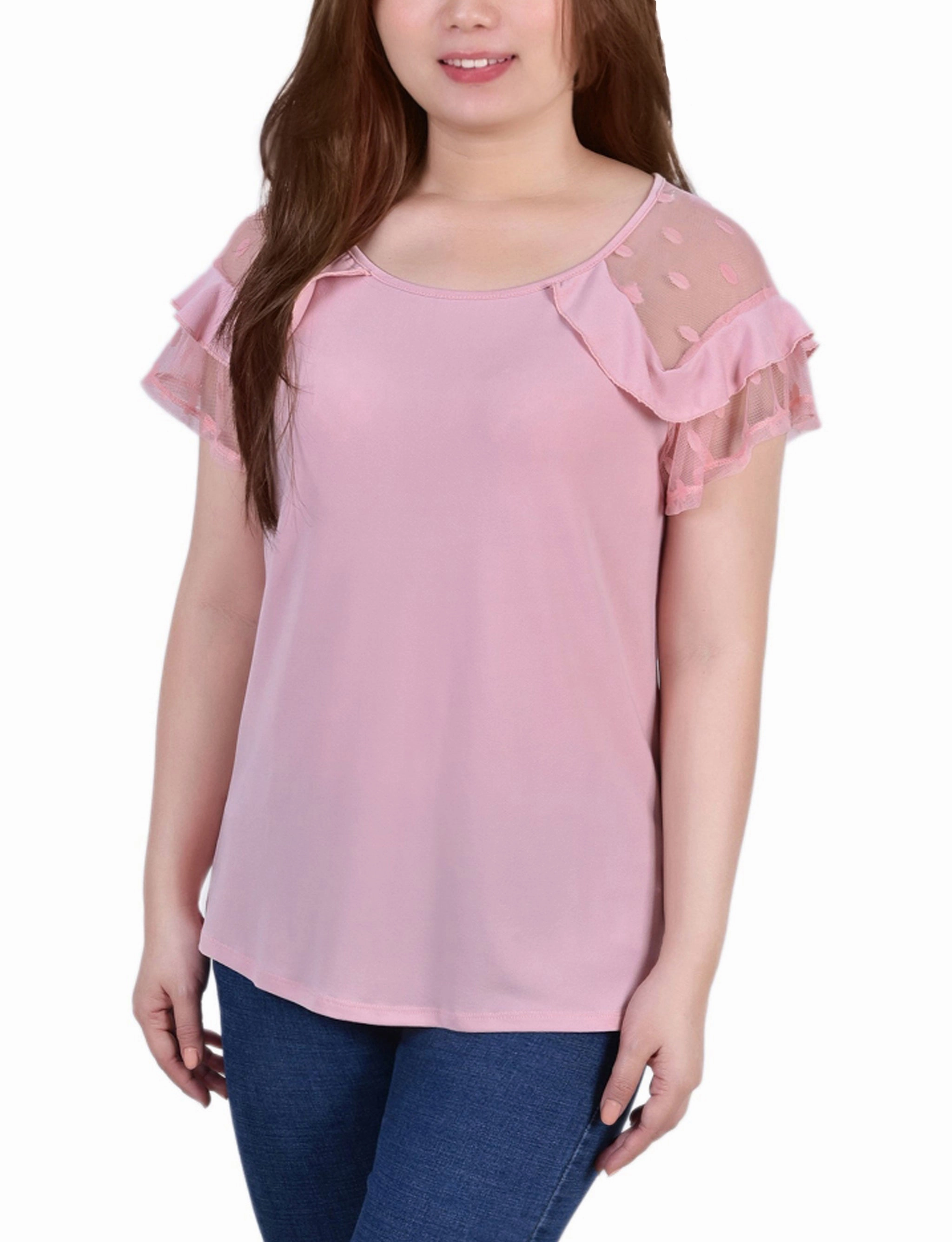 BondedSeamTechnology Short Dot Sleeve Top