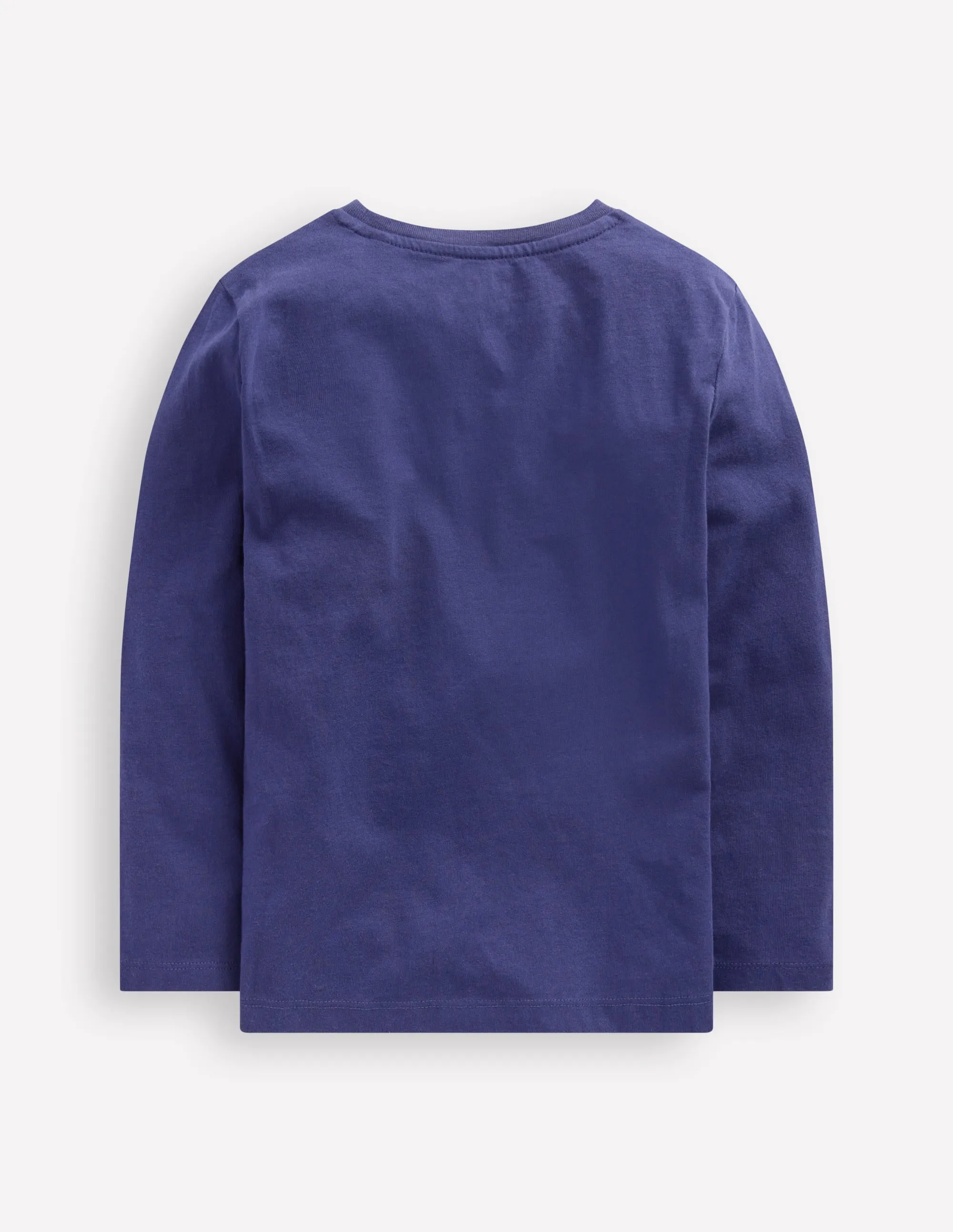 ReflectiveDetails Zip Detail Appliqu T-shirt-Starboard Blue Caldron