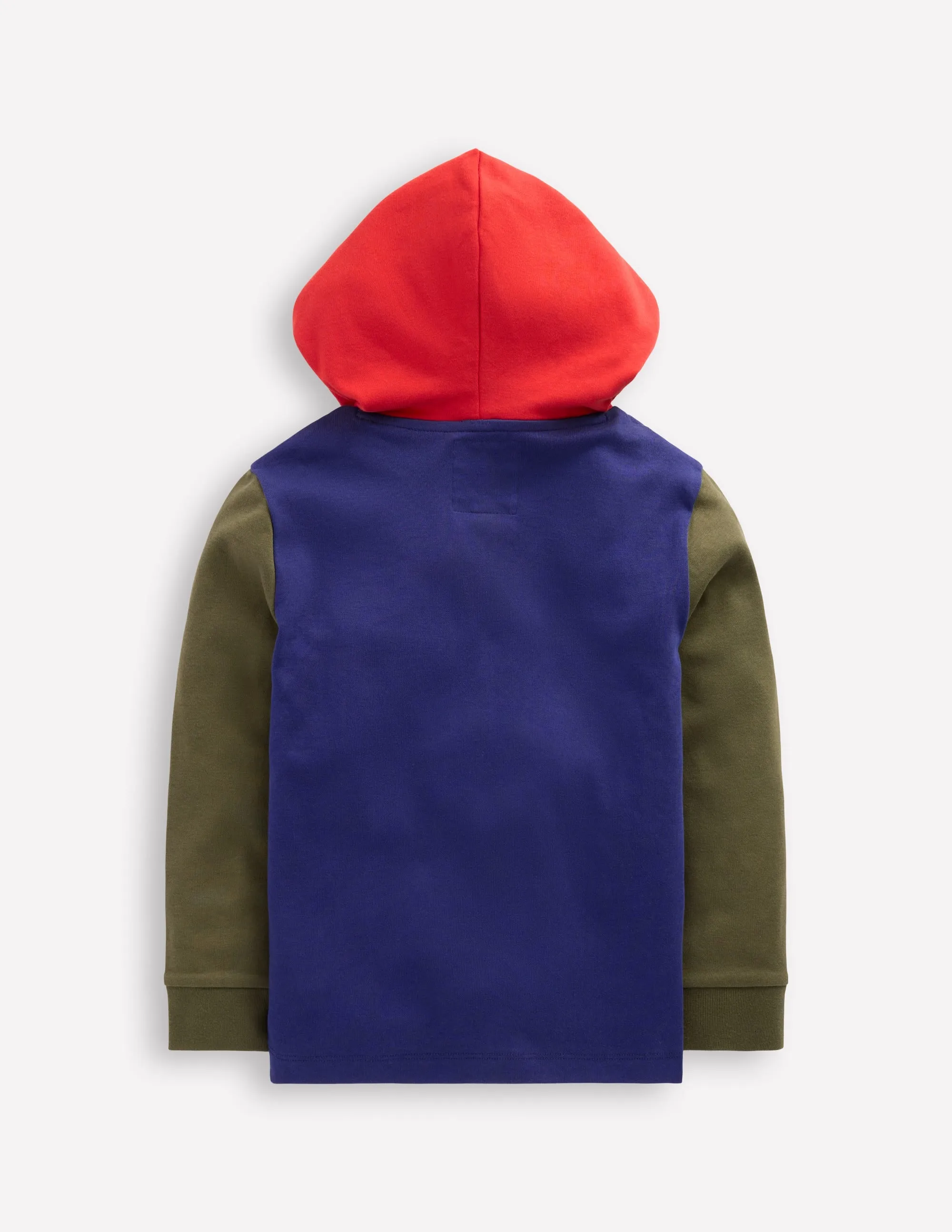 Relaxed Tank Ethical production Hooded Mid-weight T-shirt-Starboard Blue/ Woodland Green