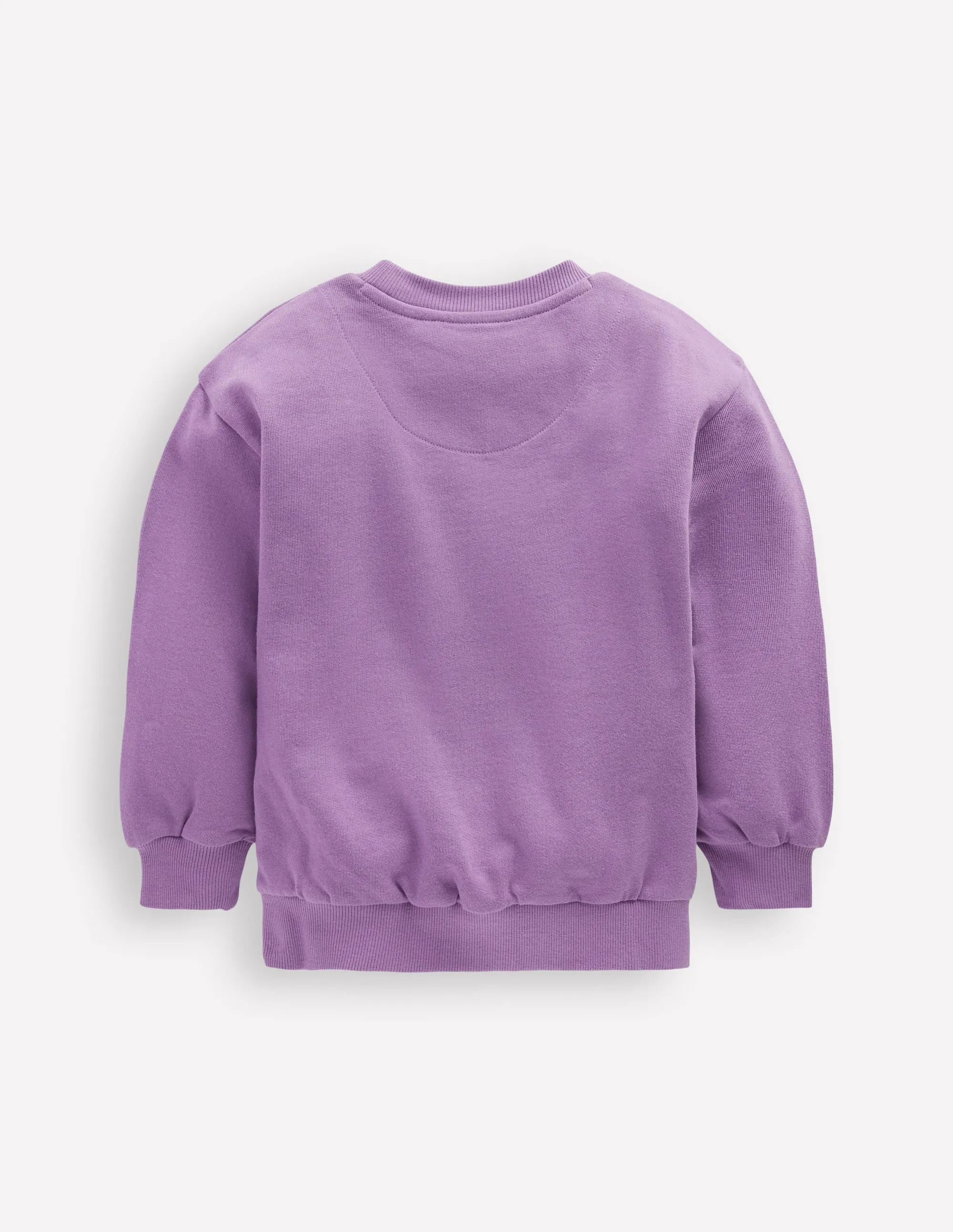 Bobbie Appliqu Sweatshirt-Aster Purple Apple Classic Outfit Style