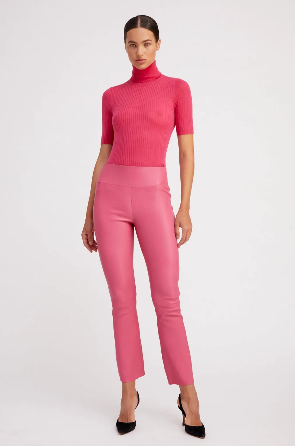 Hot Pink Cashmere Turtleneck CompactSize