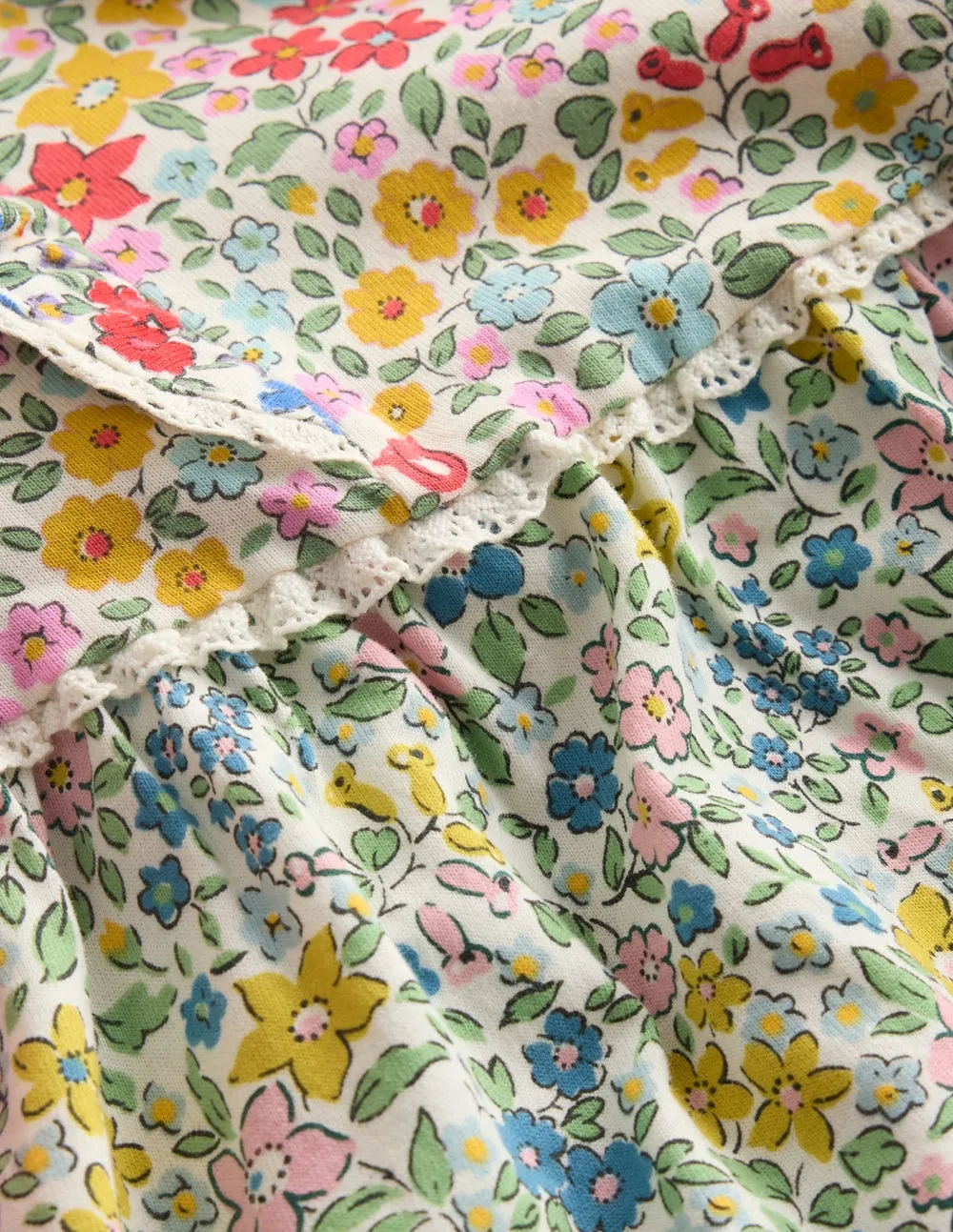 ContrastStitching Soft Fabric Hotchpotch Jersey Dress-Hotchpotch Flowerbed