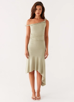 Huntah Midi Dress - Sage
