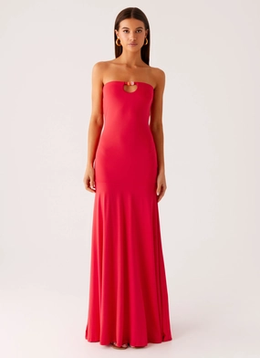 Hurts Like Hell Maxi Dress - Pink