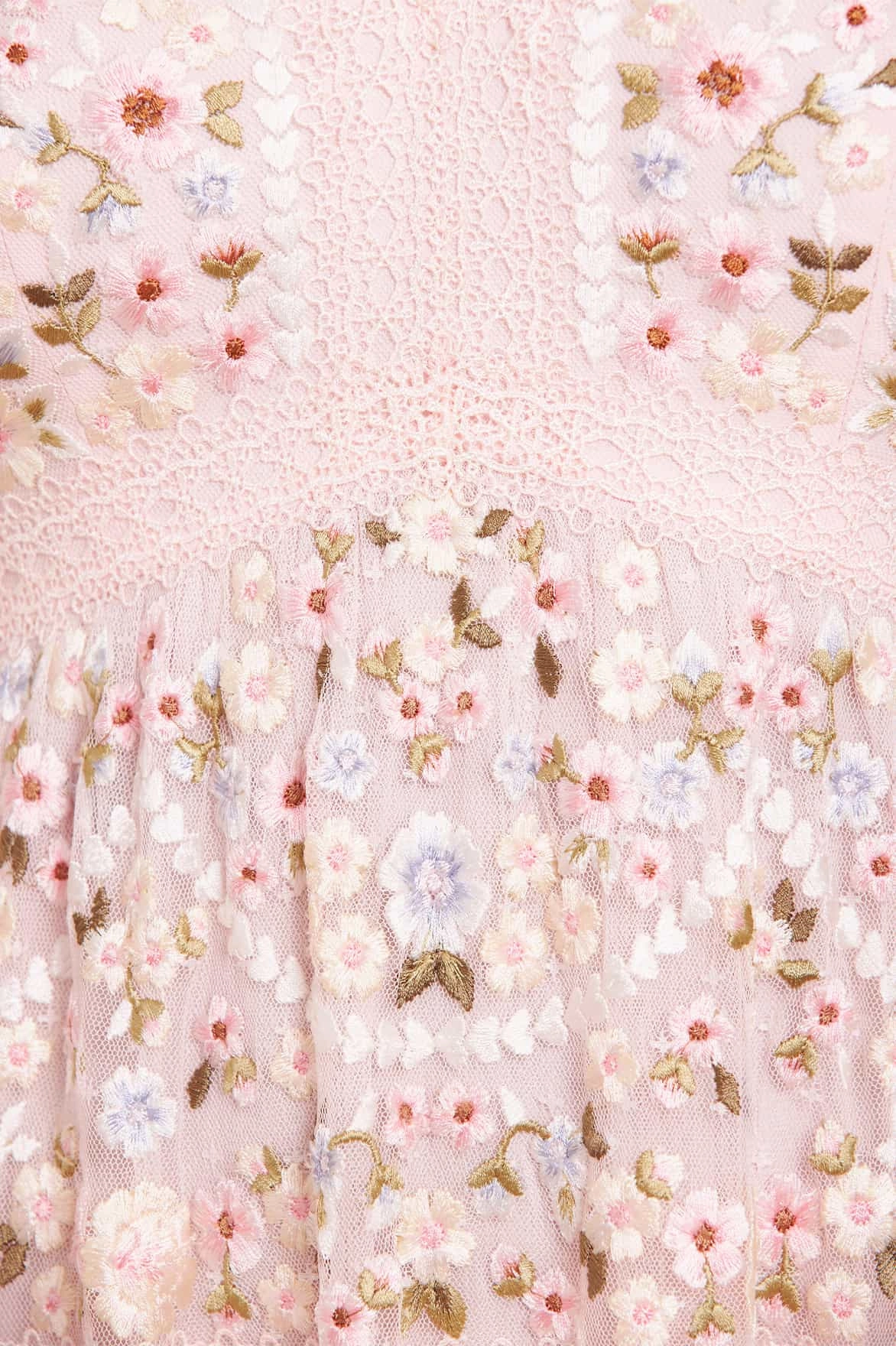 Pure Fit Emerging-Brand Garland Ribbon Ankle Gown