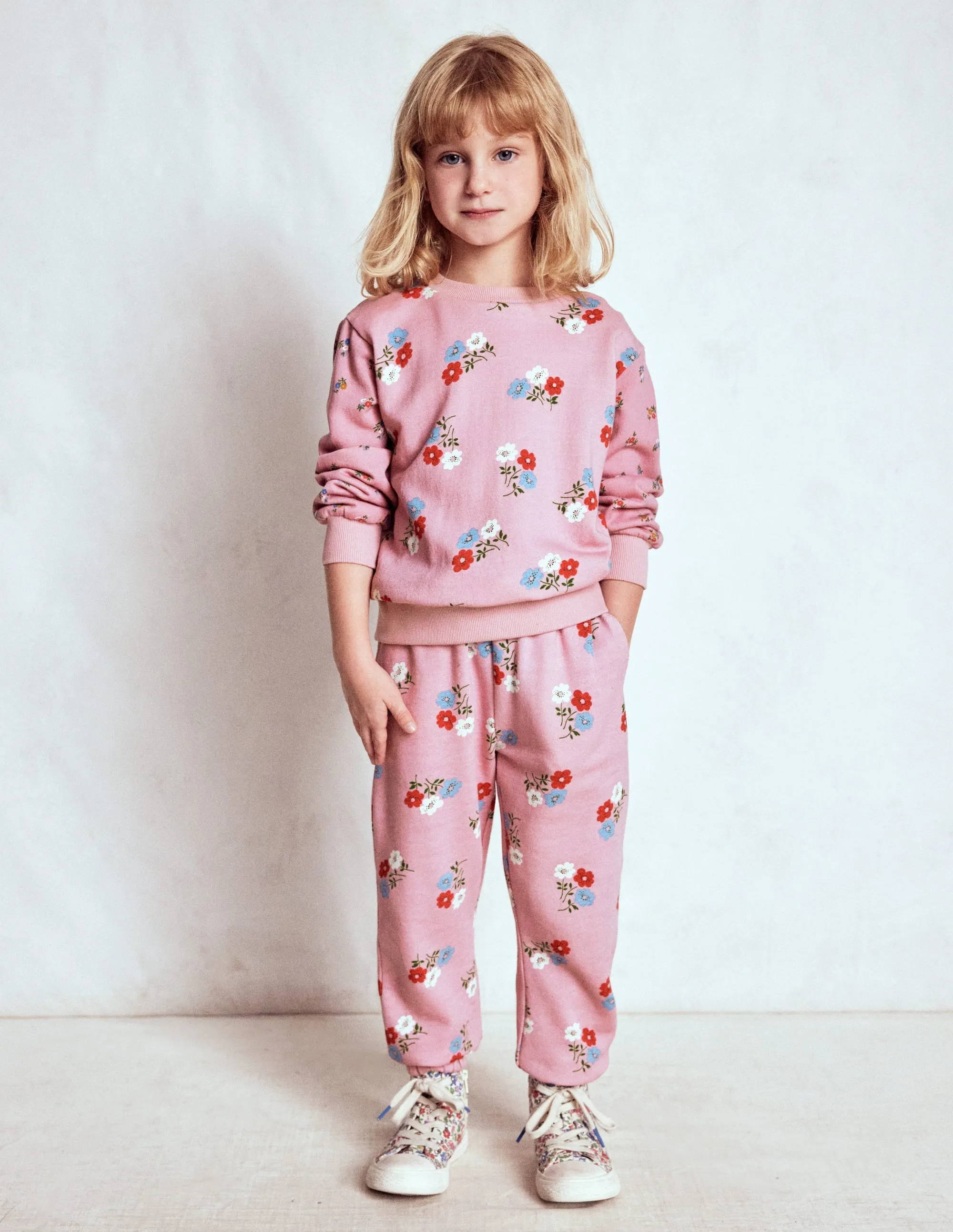 Comfortable texture Printed Sweatshirt-Hotchpotch Floral