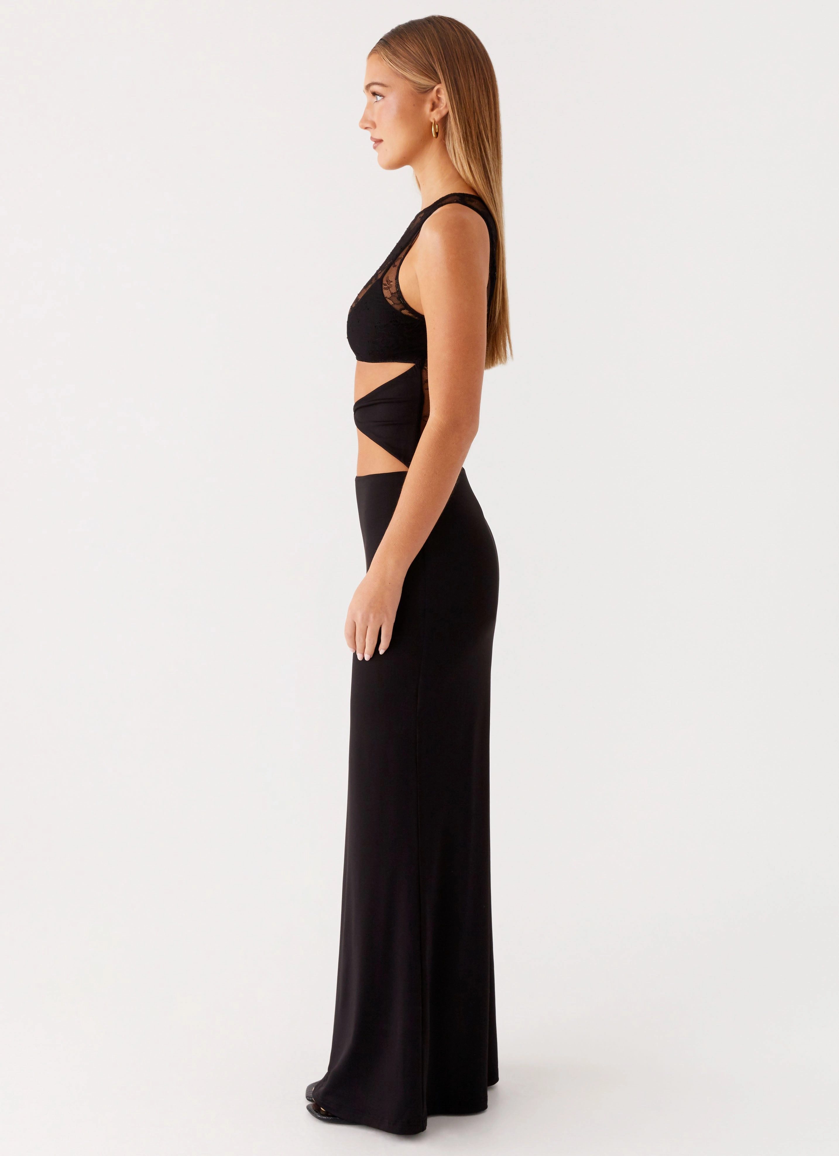 Imperial Maxi Dress - Black