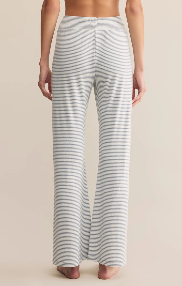 In the Clouds Stripe Pant in Light Denim clean look Body-Hugging Fit