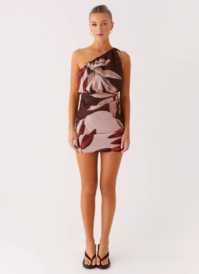 Indianna Mini Dress - Cinnamon Palm