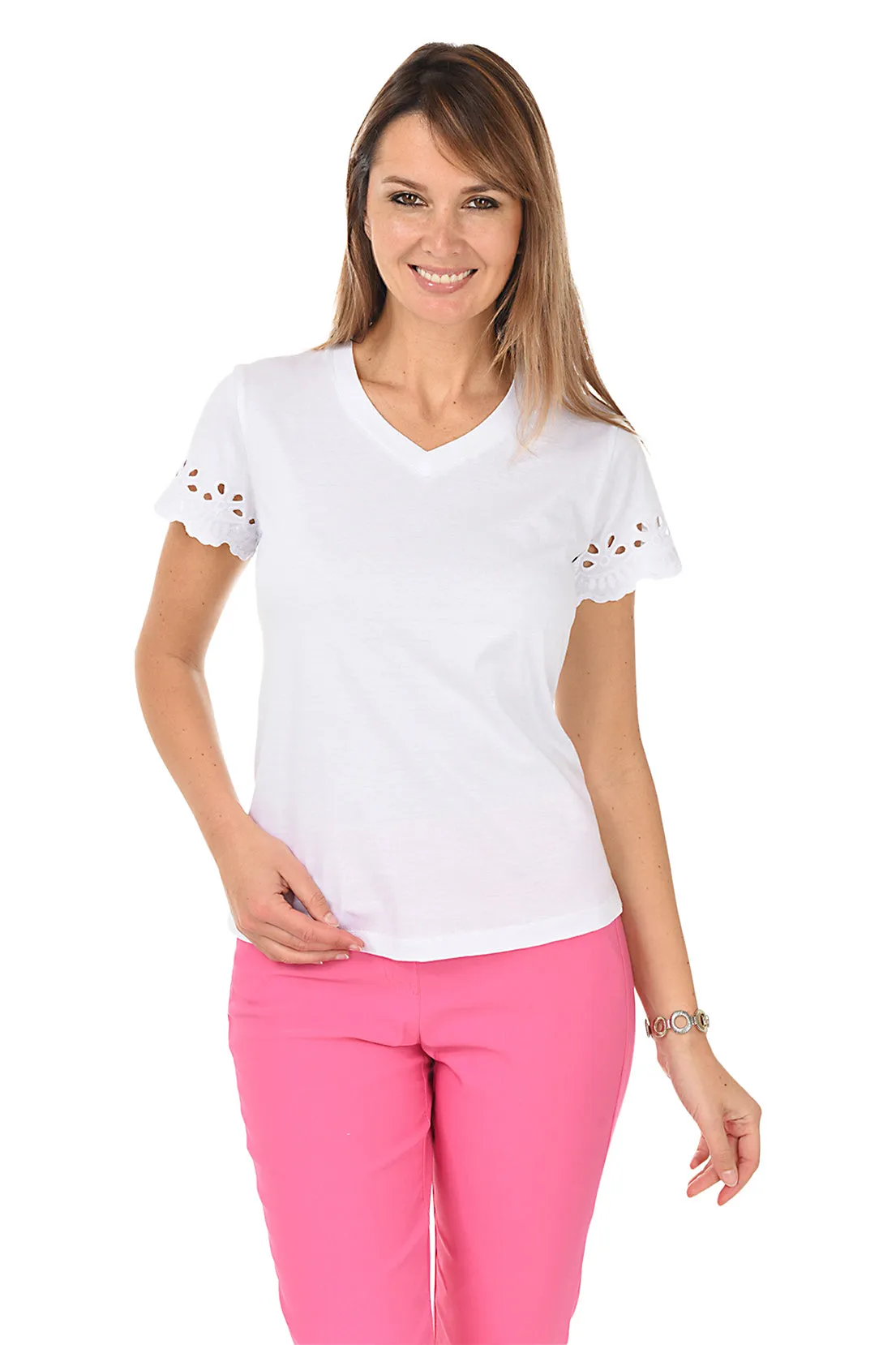 EcoFriendly Material Cutout Sleeve Tee
