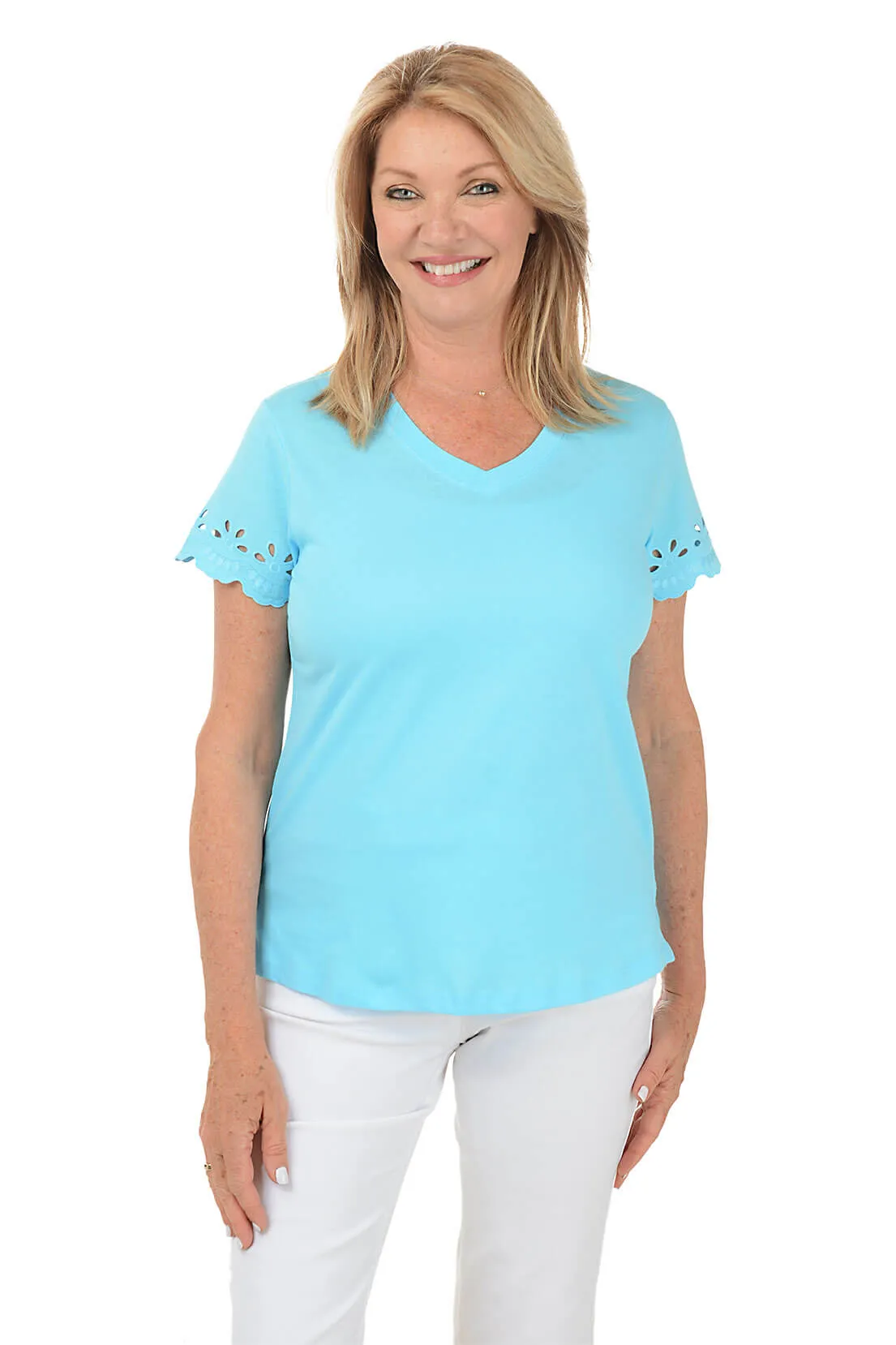 Cutout Sleeve Tee Workout Apparel