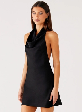 Iridessa Mini Dress - Black