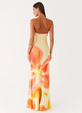 Iroha Strapless Maxi Dress - Mimosa Blossom